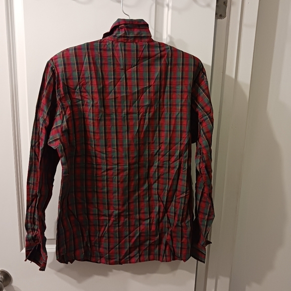 NWT Vintage Villager plaid button down shirt - Picture 3 of 9
